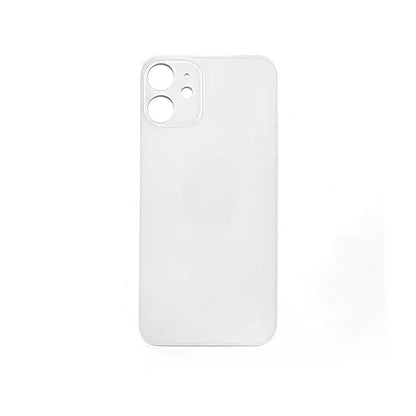 Glass Back For iPhone 12 Mini Plain In White Glass Back FoneFunShop   