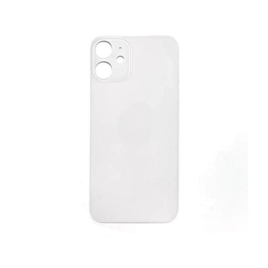 Glass Back For iPhone 12 Pro Plain in White Glass Back FoneFunShop   