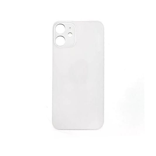 Glass Back For iPhone 12 Pro Max Plain in White Glass Back FoneFunShop   