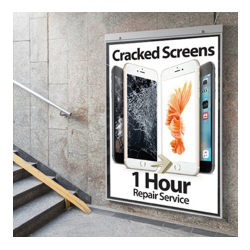 Phone Repair Poster A1 HUGE Newly Designed Cracked Screens 1 Hour Repair Service Screen FoneFunShop   