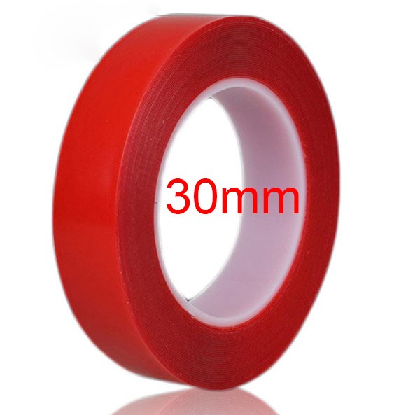 Double Sided Tape 30mm Wide High Strength Sticky Clear Red For iPad Phone Repair Tape FoneFunShop   