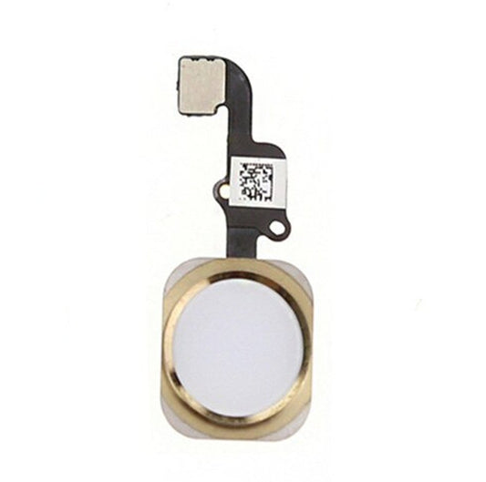 Home Button For iPhone 6 6 Plus on Flex White Gold Flex FoneFunShop   