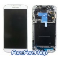 Lcd Screen For Samsung i9505 S4 White Frost Full Unit Screen FoneFunShop   