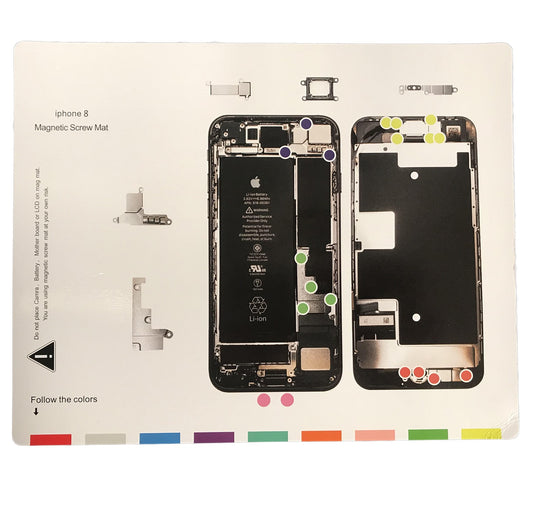 Magnetic Screw Mat For iPhone 8 Phone Repair Disassembly Guide Magnetic Screw FoneFunShop   