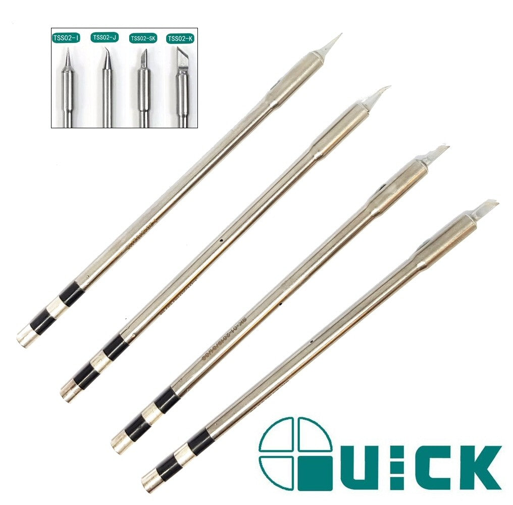 Soldering Iron Tips For Quick TS1200A 4 Piece Official Genuine Solder FoneFunShop   