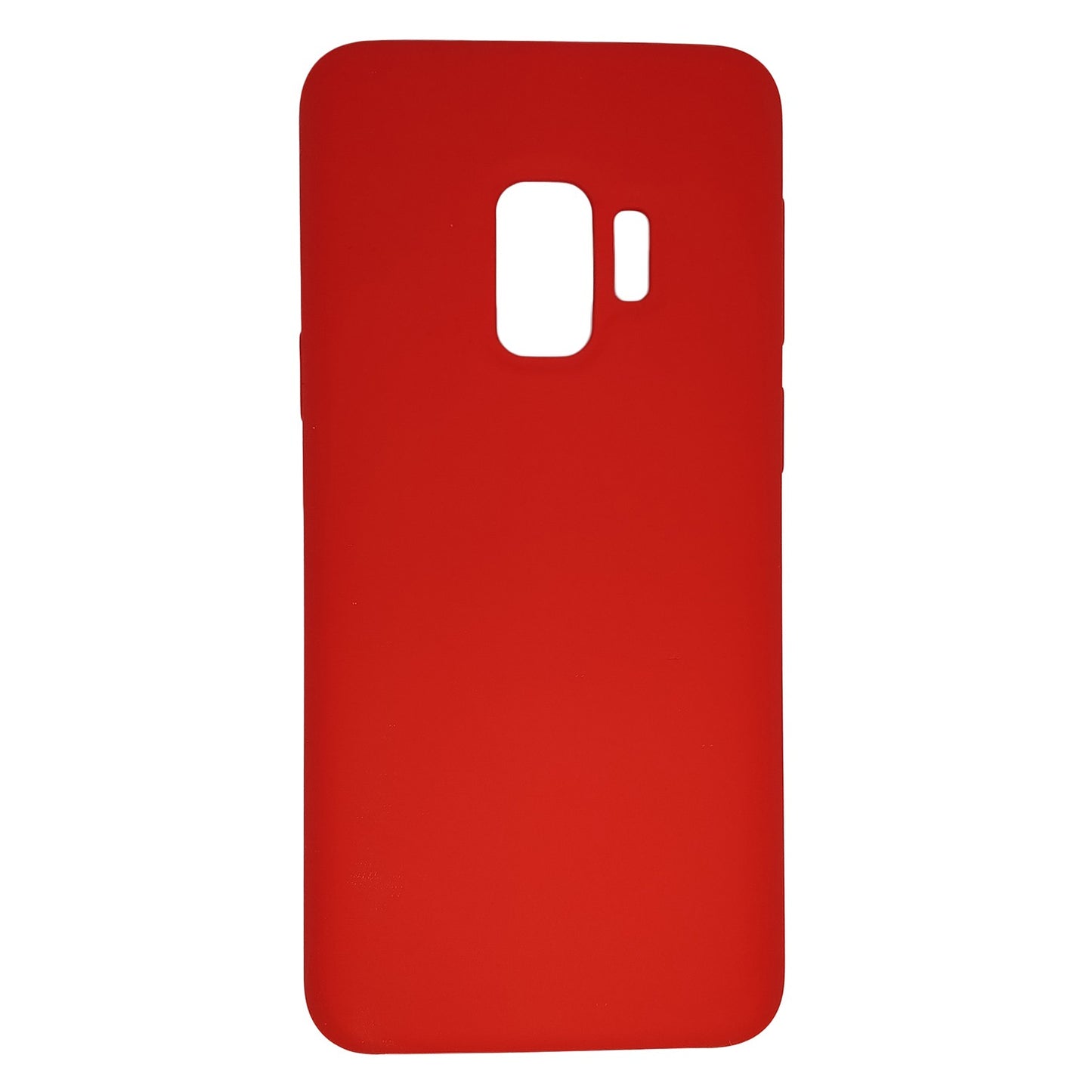 Case For Samsung S9 in Red Smooth Liquid Silicone Case Cover FoneFunShop   