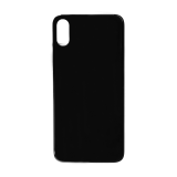 Glass Back For iPhone XS Plain in Black