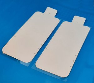 Factory Seal For iPhone 15 Plus White Paper Card Screen Protection Pack of 2