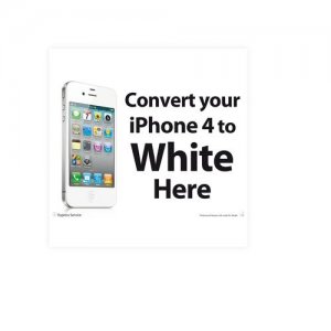 Phone Repair Poster A3 Convert Your For iPhone 4 To White Here