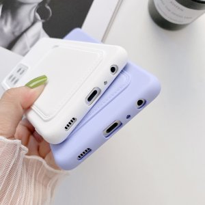 Case For Samsung A22 5G With Card Holder in Plum