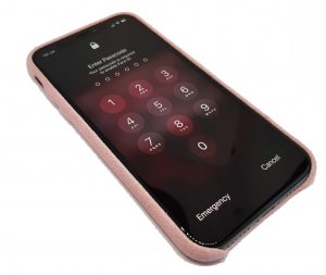 Case For iPhone X Baby Pink Smooth Velour