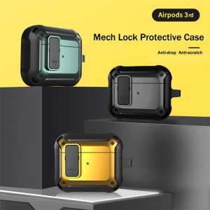 Case For Apple Airpod 3 Rugged 360 Protection in Black Yellow
