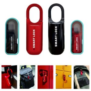 Smart Fingerprint Padlock Biometric Red for Luggage Suitcase Locker Waterproof Portable Keyless Lock Anti-Theft Lock