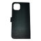 Case For iPhone 14 Plus 15 Plus Luxury PU Leather Flip Wallet Black