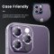 Camera Protectors For iPhone 14 Pro 14 Pro Max A Set of 3 Purple Jewelled
